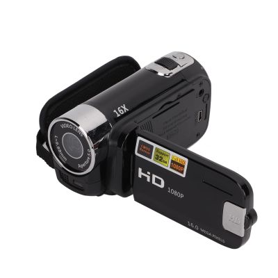 YUEHISY Video Camera Camcorder, Full HD 270 Rotation Vlog Camera with 16X Zoom, 2.7 Inch Color Screen, Flash, Digital Camera for Photography Travel Vlog (Black)