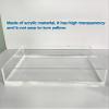 5MM/0.2IN Thickness Display Box, Acrylic Shallow Water Tank Transparent Water Tank, Underwater Shooting Props Food and Cosmetics Shooting Tray(25x25x20cm/10x10x8in) view 3
