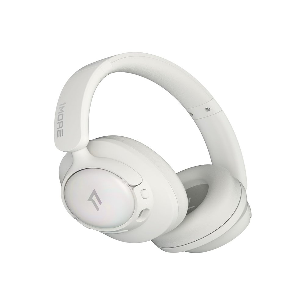 1MORE SonoFlow SE HQ31 Wireless Bluetooth Headphones -42dB Noise Cancelling Over-Ear Bluetooth Headset with Hi-Res Audio, 90H Playtime, LDAC, All-Day Comfort for Travel Work Gaming, White