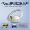 1MORE SonoFlow SE HQ31 Wireless Bluetooth Headphones -42dB Noise Cancelling Over-Ear Bluetooth Headset with Hi-Res Audio, 90H Playtime, LDAC, All-Day Comfort for Travel Work Gaming, White view 2