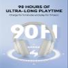 1MORE SonoFlow SE HQ31 Wireless Bluetooth Headphones -42dB Noise Cancelling Over-Ear Bluetooth Headset with Hi-Res Audio, 90H Playtime, LDAC, All-Day Comfort for Travel Work Gaming, White view 4