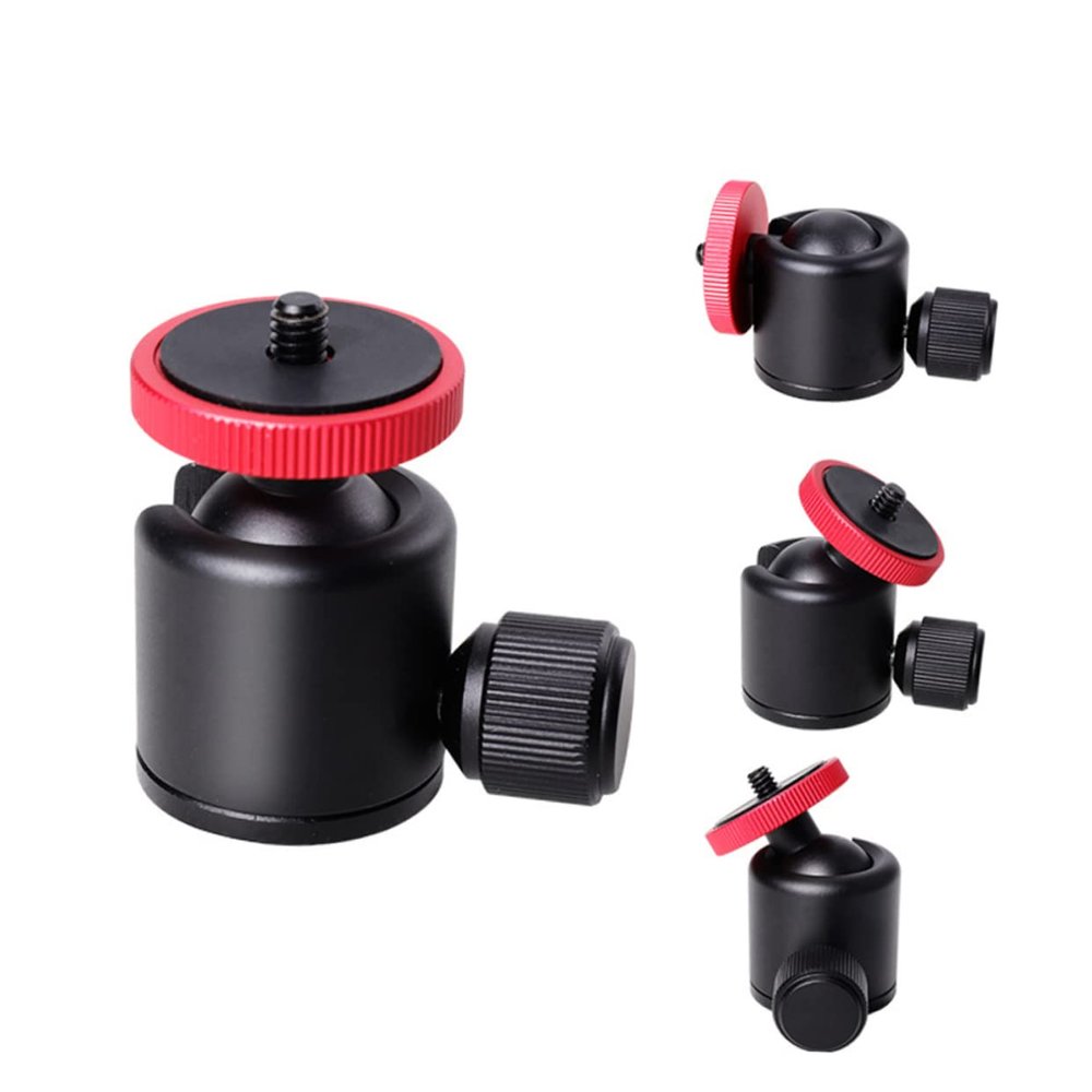 Artibetter Tripod Mount Head for Camera 1/4 Inch Thread Locking Nut 360 Rotation