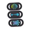 3pcs Webcam Cover Slide Laptop Self-Adhesive Privacy Lens for Computer Accessory Black view 1