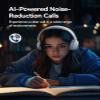 1MORE HQ20 Wireless On-Ear Headphones with Microphone, 85dB Safe Volume, 65H Playtime, Lightweight Foldable Bluetooth Headphones for School/Travel, Android and iOS Compatible, Blue view 2