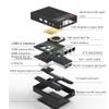 R86S U4 Black Soft Routing Multi-net Port with Intel Mini Host N6005 32GB Memory 128GB Hard Drive 10 Gigabit Fiber Port 2.5G Router view 3