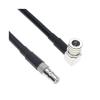 KUIQEO Video Connector RG58 QMA to QMA Male Female pl;/UG Jack Right Angle Crimp Coaxial Coax Extension Connector R/1F 50ohm Cable 30CM 1M 300CM 5M 10M 20M coaxial Cable(Type F,15CM) view 1