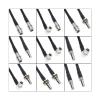 KUIQEO Video Connector RG58 QMA to QMA Male Female pl;/UG Jack Right Angle Crimp Coaxial Coax Extension Connector R/1F 50ohm Cable 30CM 1M 300CM 5M 10M 20M coaxial Cable(Type F,15CM) view 2
