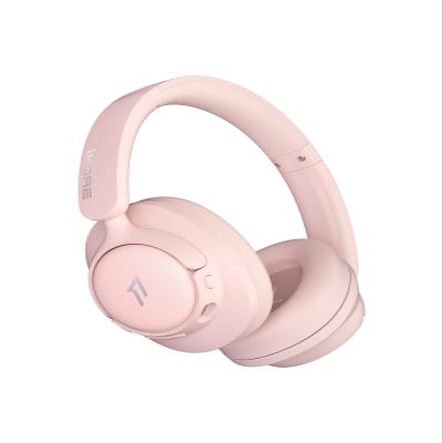1MORE SonoFlow SE HQ31 Wireless Bluetooth Headphones -42dB Noise Cancelling Over-Ear Bluetooth Headset with Hi-Res Audio, 90H Playtime, LDAC, All-Day Comfort for Travel Work Gaming, Pink