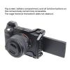 Aluminum Alloy Camera Cage, A7C Vertical Cage with Cold Shoe Mount, Easy Disassembly, Threaded Holes, Arca Style Track, for A7C Camera view 2