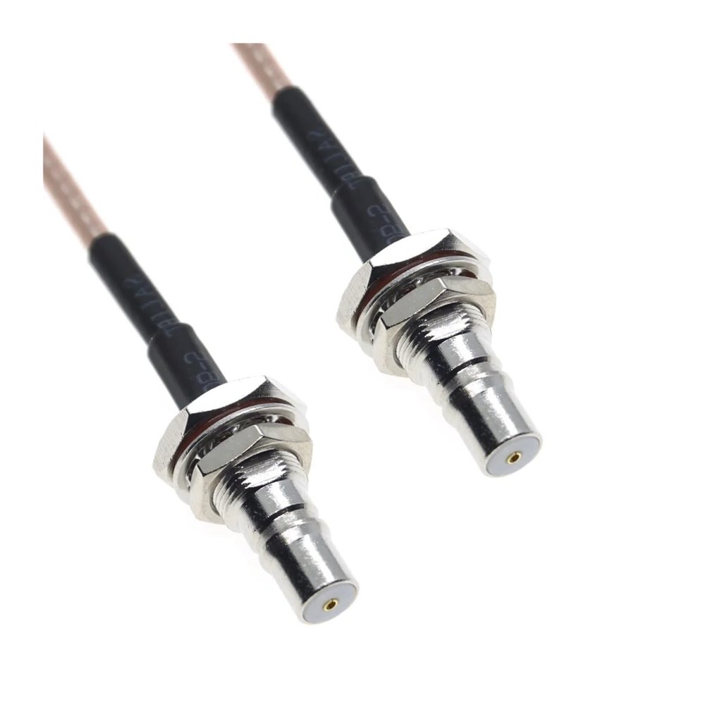 KUIQEO Video Connector RG316 QMA to QMA Male Female pl;/UG Jack Right Angle Crimp Coaxial Coax Extension Connector R/1F 50ohm Cable 30CM 50CM 1M 300CM 5M 10M coaxial Cable(Type F,20CM)