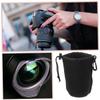 balacoo 3pcs Camera Lens Case Neoprene Lens Storage Bag Drawstring Closure Lightweight and Portable Pouch for view 4