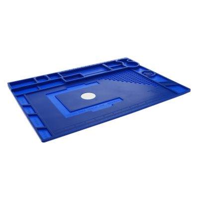 ARTIBETTER Silicone Magnetic Electronics Repair Mat Heat Resistant Soldering Pad Magnetic Base for Smartphone Computer and Laptop Repairs Large Size