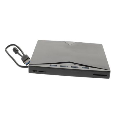 CAXUSD USB External DVD Burner Cd ROM Rewriter Writer Portable Cd Drive for Laptop