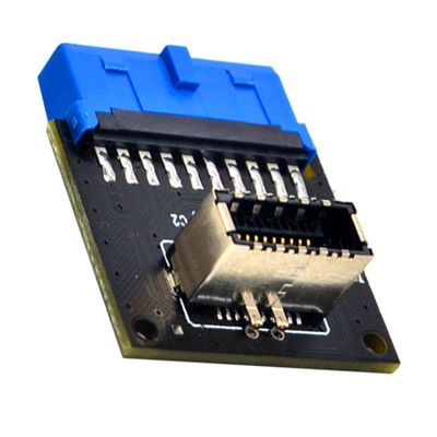 POPETPOP USB Front to Type- - Adapter High-Speed Data Installation Compatible Systems Computer Accessory