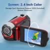 1080P 16MP Video Camera, with 16X Zoom Anti Shake, 2.4 Inch Flip Screen Camcorder, Built in Fill Light, for Vlogging Travel Events (LAISANIMgyo6xegb1t-11) view 2