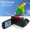 1080P 16MP Video Camera, with 16X Zoom Anti Shake, 2.4 Inch Flip Screen Camcorder, Built in Fill Light, for Vlogging Travel Events (LAISANIMgyo6xegb1t-11) view 4
