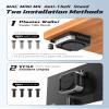 AODUKE Aluminum Alloy 2024 Mac Mini M4 with Combination Lock Security Bracket, Compatible with VESA Hole Monitor or Plaster wall, with lock Under Desk and Wall Mount Anti-theft dock-AJM4GS-B view 2