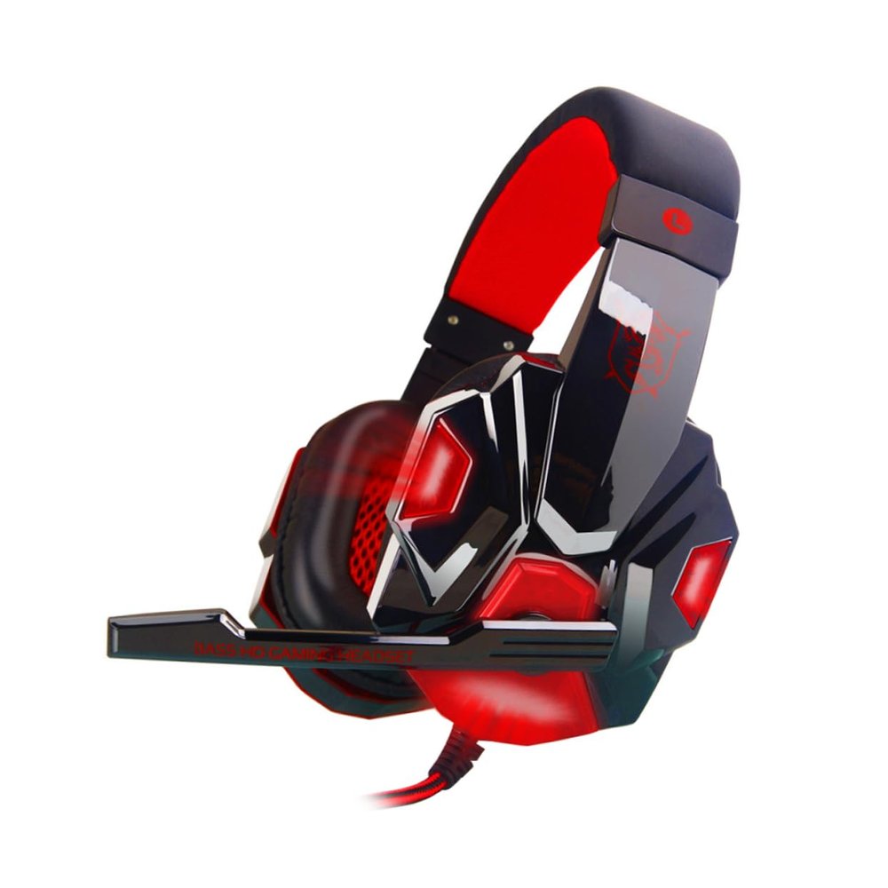 ERINGOGO Bass Headphones Pc780 Led Gaming Headset Comfortable Pu Leather Noise Isolation Stereo