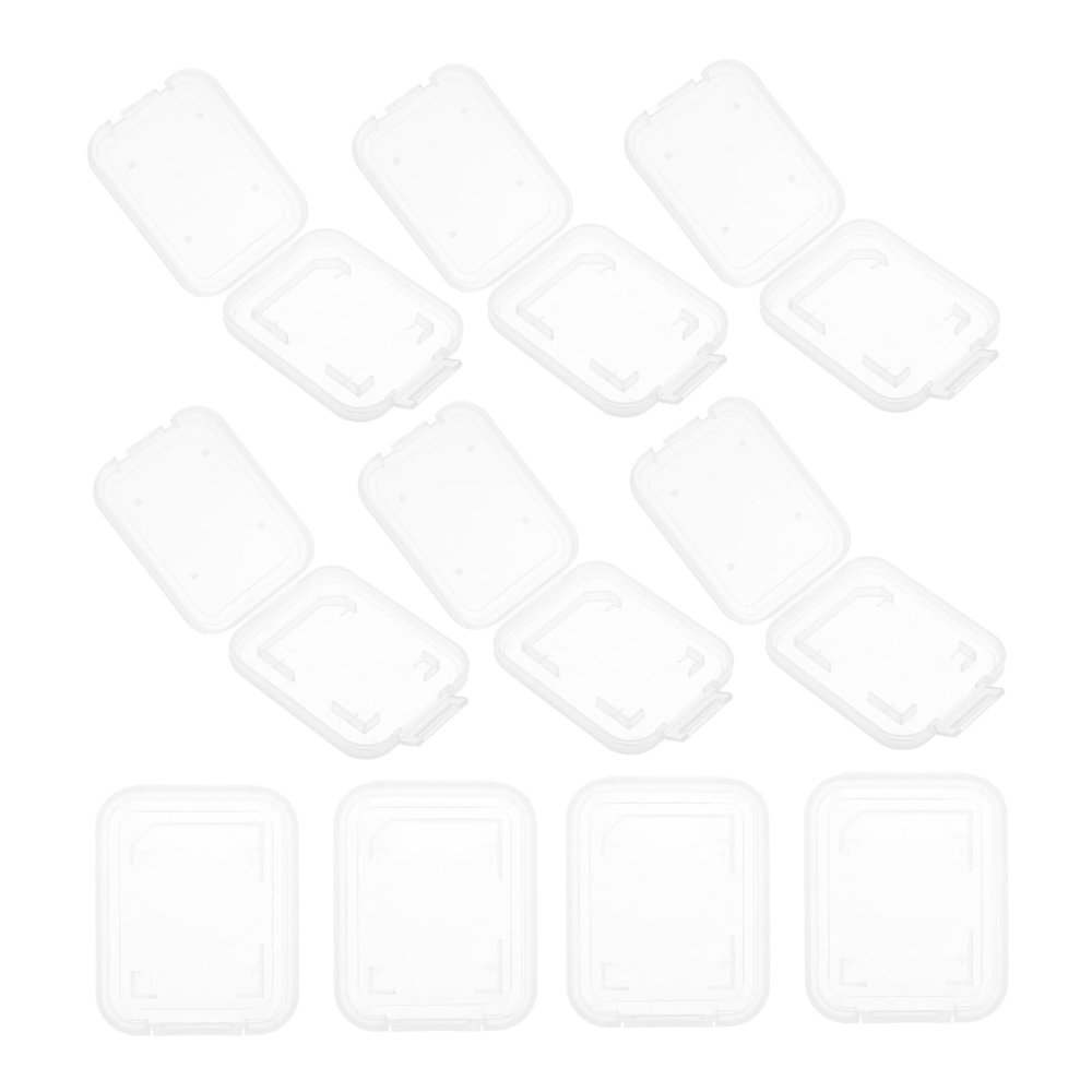 Balacoo 20pcs Retro Camera Case Memory Card Holder Card Storage Organizer Case