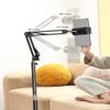 Adjustable Tablet Stand Holder, 155cm Floor Stand, 360 Rotating Arm Mount for Phones and Tablets, White view 4