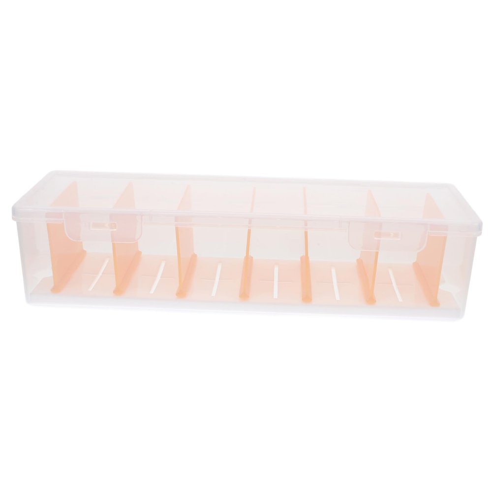 KICHOUSE Cable Organizer Box Lid Drawer Storage for Desk Mini Cord Management Box for Headphones and Charge Cables Compact Electronic Organizer