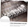 Angoily Cable Management Box for Kitchen Organizer Wire Cord Holder Desk Cable Organizer Storage Box view 4