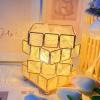 Himalayan Pink Salt Lamp, Handcrafted 4 Layer Crystal Design with Brightness Control, Night Light for Bedroom, USB view 4