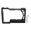 Camera Cage Rig Video Movie Making Cold Shoe Mount 1/4in 3/8in Screw Hole Portable Aluminum Alloy for A6500 Camera view 1