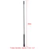 Universal Car Auto Roof Mast Stereo Radio FM AM Amplified Booster Antenna 16 Metal Plastic 12V Roof Reception Antenna Fit for Most Car Black (16 Inch (40x17x2 view 2