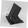 TEHAUX Lightweight Metal Reading Rack Adjustable Book Stand for Home Office Dorm Library Reading Bracket view 2
