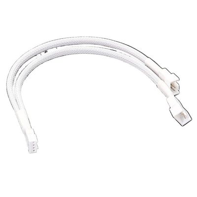 BOXUWFO HONGP CPU 4 pin PWM Fan CPU Power Splitter Extension Cable 1 to 3 Ways 1 to 2 Way Nylon Sleeved Extender Cables for Motherboard(4pin 1 to 2 Way)