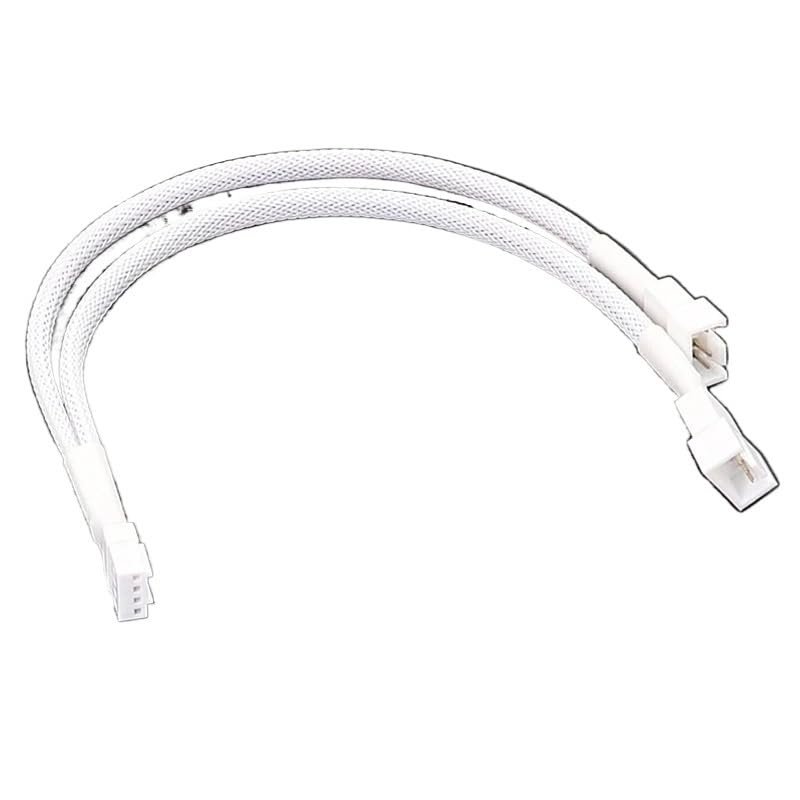 BOXUWFO HONGP CPU 4 pin PWM Fan CPU Power Splitter Extension Cable 1 to 3 Ways 1 to 2 Way Nylon Sleeved Extender Cables for Motherboard(4pin 1 to 2 Way)