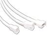 BOXUWFO HONGP CPU 4 pin PWM Fan CPU Power Splitter Extension Cable 1 to 3 Ways 1 to 2 Way Nylon Sleeved Extender Cables for Motherboard(4pin 1 to 2 Way) view 2