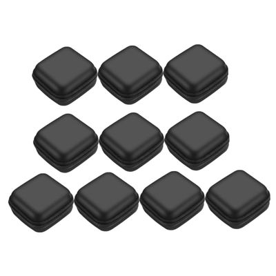 DOITOOL 10pcs Portable Zipper Storage Bag for Headphones and Cables Eva Organizer for Digital Accessories Shockproof and Multi-Purpose Use for Earphones and USB Drives