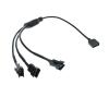 BOXUWFO HONGP 4PIN 1to1/2/3/4 Computer Motherboard Splitter Convert Cable Fan Adapter Male/Female Connector(Male 4pin 1 to 3) view 1