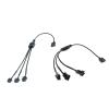 BOXUWFO HONGP 4PIN 1to1/2/3/4 Computer Motherboard Splitter Convert Cable Fan Adapter Male/Female Connector(Male 4pin 1 to 3) view 2
