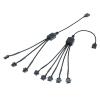BOXUWFO HONGP 4PIN 1to1/2/3/4 Computer Motherboard Splitter Convert Cable Fan Adapter Male/Female Connector(Male 4pin 1 to 3) view 4