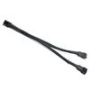 BOXUWFO HONGP 15cm Motherboard 4pin/3pin PWM Splitter Power Cable 1007 Fan Y Male to Female Extension Adapter Cable(4pin,White) view 1