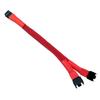 BOXUWFO HONGP 15cm Motherboard 4pin/3pin PWM Splitter Power Cable 1007 Fan Y Male to Female Extension Adapter Cable(4pin,White) view 2