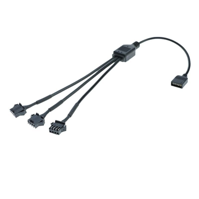 BOXUWFO HONGP 4PIN 1to1/2/3/4 Computer Motherboard Splitter Convert Cable Fan Adapter Male/Female Connector(Female 4pin 1 to 3)