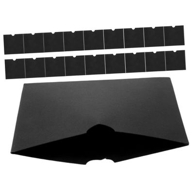 Ciieeo 20pcs Kraft Paper Cd Sleeves DVD Storage Envelopes Reusable Protectors for DVDs and Business Cards Versatile Disc Holder Eco-Friendly Black Design