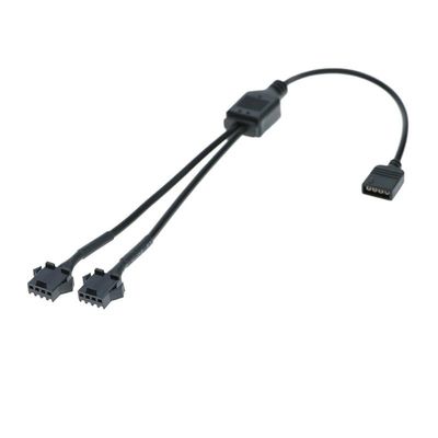 BOXUWFO HONGP 4PIN 1to1/2/3/4 Computer Motherboard Splitter Convert Cable Fan Adapter Male/Female Connector(Female 4pin 1 to 2)