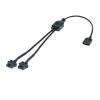 BOXUWFO HONGP 4PIN 1to1/2/3/4 Computer Motherboard Splitter Convert Cable Fan Adapter Male/Female Connector(Female 4pin 1 to 2) view 1