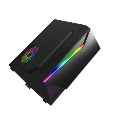 Angoily Side Host Box for Computer Case Full Tower Acrylic Cafe Computer Container Gaming Case Positive Pressure Heat Dissipation