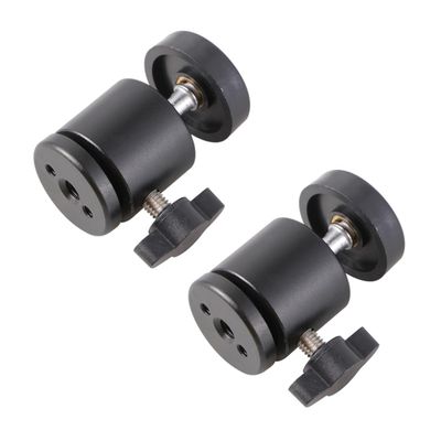 ARTIBETTER 2pcs Video Ball Head Mini Tripod Screw Camcorder Tripod Holder Pan Head