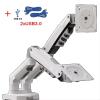 F160 Holder Full Motion Dual Arm Monitor Support 17-30 Inch Mount Bracket Load 2-9 Kgs Each(2024 White 2xUSB3.0) view 2