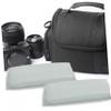 TOPPERFUN 2pcs Shockproof Camera Bag Insert with Adjustable Dividers Protective Pad for Travel Storage Grey Organizer for Dslr and Mirrorless Cameras view 4