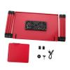 LIFKICH Laptop Stand Dual Cooling Fans Ergonomic Notebook Holder for Bed and Desk Use Portable and Foldable Computer Riser for Enhanced Heat Dissipation and Comfort view 1