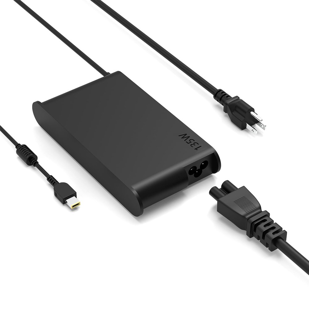 135W 90W Charger Compatible with Lenovo ThinkPad USB Ultra Pro Dock Gen 1 2 40AS0090US 40A90090US 40A20090US 40A10090US ThinkVision P27 X24 Monitor Laptop
