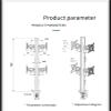EFZRZYJ Monitor Stand Industrial Home Office can Four Screens Mechanical arm Suspension Rotation Lifting Height Increase CTM401 view 4
